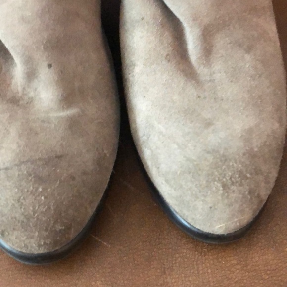 Janet sport suede shoes gray wedge low boots 11 - Picture 6 of 10